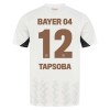 Camiseta de fútbol Bayer 04 Leverkusen Edmond Tapsoba 12 Segunda Equipación 2024-25 - Hombre